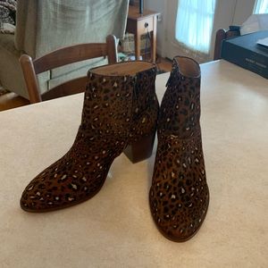 Madewell Calf hair and leather booties Size 9